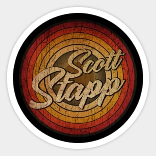 arjunthemaniac, circle retro faded Scott Stapp Sticker